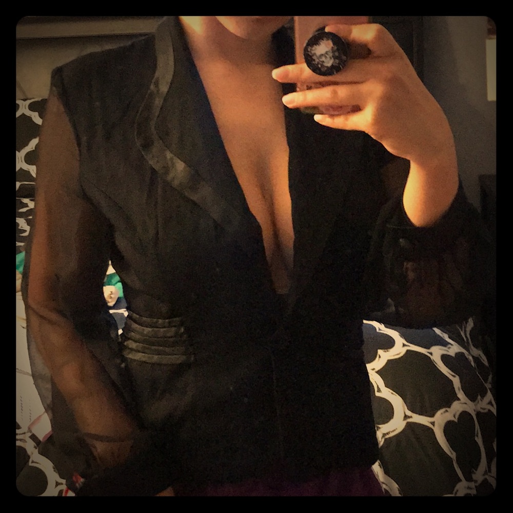 Long sleeve blazer shirt